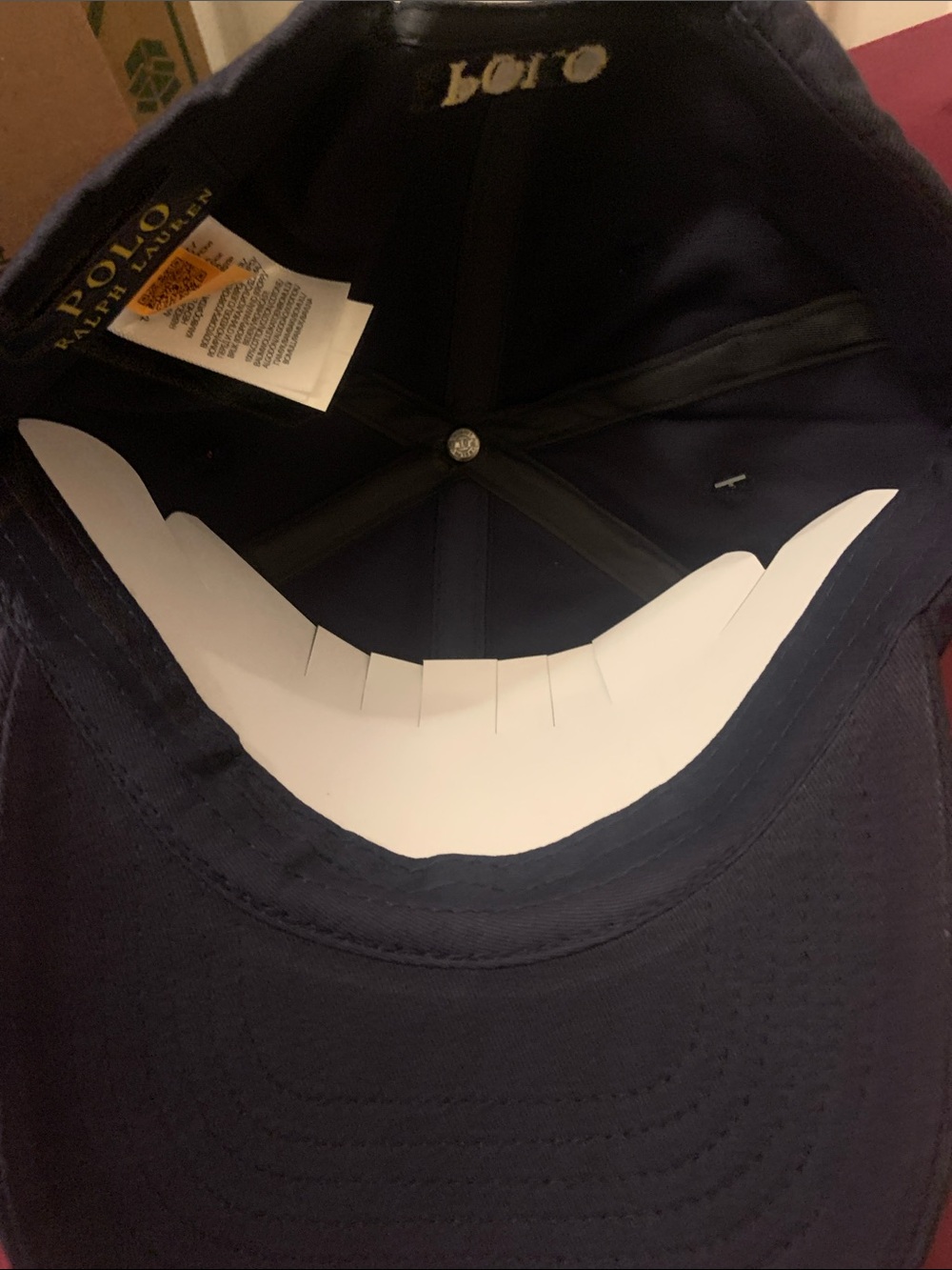 Ralph Lauren Navy Cap with Yellow POLO Embroidery - Picture 4 of 6